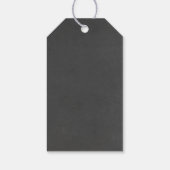 Chalkboard Bloemen Goud Rustieke Bruiloft Cadeaulabel (Achterkant)