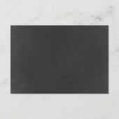 Chalkboard Blooms Bruiloft Enclosure Kaarten (Achterkant)