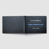Chalkboard Blue Bar Mitzvah Livre d'or (Complet)