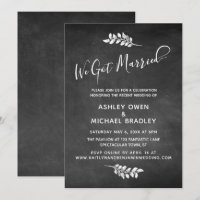 Chalkboard & Botanical We kregen een gehuwde opnam