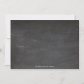 Chalkboard Bridal Shower Invitation Kaart (Achterkant)