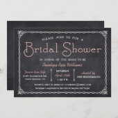  Chalkboard Bruids Douche Uitnodigingen (Voorkant / Achterkant)