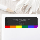 Chalkboard bruiloft Rainbow Pride Etiket (Insitu)