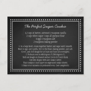 Chalkboard bruiloft recept gunst tag briefkaart