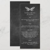 Chalkboard Butterflies Menu (Voorkant / Achterkant)