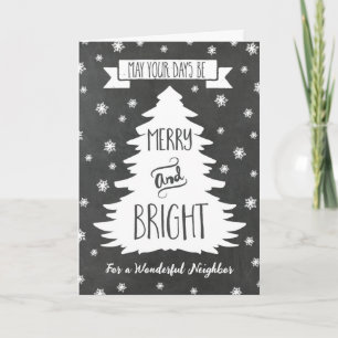 Chalkboard Buurman Vrolijke Kerstmis Kaart