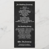 Chalkboard Chaîne Lights Programmes de mariage (Dos)