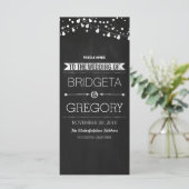 Chalkboard Chaîne Lights Programmes de mariage (Debout devant)