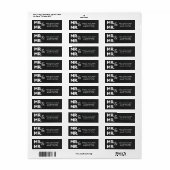 Chalkboard Chalk MR en MR Gay Wedding Verloving Etiket (Full Sheet)