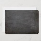 Chalkboard  Chic Flourish Vrijgezellenfeest Kaart (Achterkant)