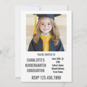 Chalkboard Child's Photo Kindergarten Afstuderen Kaart (Voorkant)