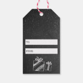 Chalkboard Christmas Funny Gift Labels | Verpakkin Cadeaulabel (Achterkant)