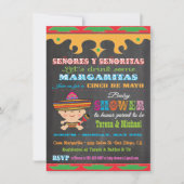 Chalkboard Cinco de Mayo Bébé invitations douche (Devant)