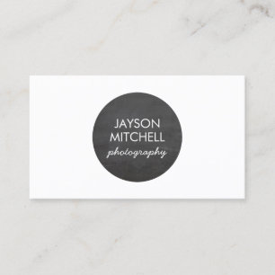 Chalkboard Circle Logo voor fotografen, ambachtsli Visitekaartje