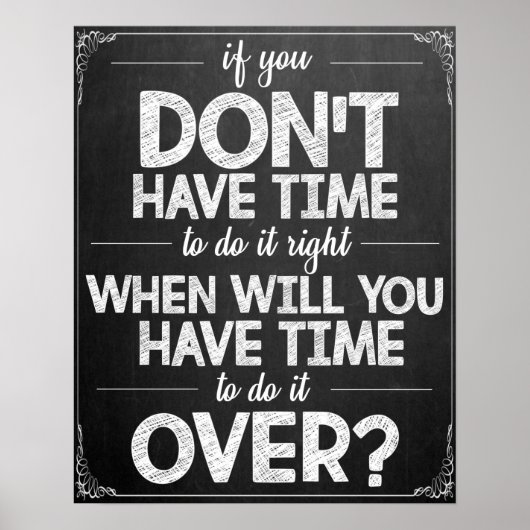 Chalkboard Classroom Poster (Voorkant)