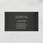 Chalkboard Cochon Barbecue Carte de visite de porc (Dos)