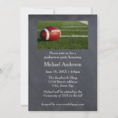 Chalkboard Collage Football - Grad Faire-part (Dos)