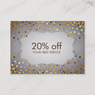 Chalkboard Confetti Coupon Carte réduction