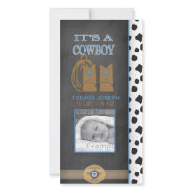 Chalkboard Cowboy Baby aangekondigd