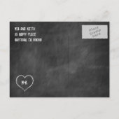 Chalkboard Cowboy Boots Briefkaart (Achterkant)