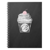 Chalkboard Cupcake Chalk Custom Notitieboek Journa (Voorkant)
