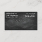 Chalkboard Cupcakes Visitekaartje (Achterkant)