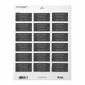 Chalkboard CustomizeABLEs Etiket (Full Sheet)