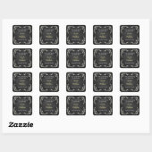 Chalkboard Daisies Mariage Favor Stickers (Feuille)
