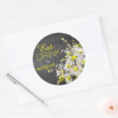 Chalkboard Daisy Rustic Mariage Étiquette cadeau (Enveloppe)