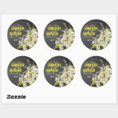 Chalkboard Daisy Rustic Mariage Étiquette cadeau (Feuille)