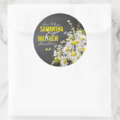 Chalkboard Daisy Rustic Mariage Étiquette cadeau (Sac)