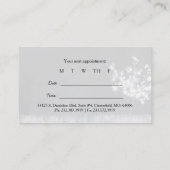 Chalkboard Dandelions Business Appointment Card Afsprakenkaartje (Achterkant)