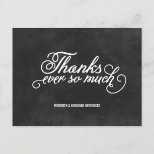 Chalkboard dank u briefkaart