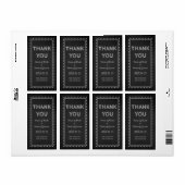 Chalkboard dank u huwelijksgunst labels (Full Sheet)