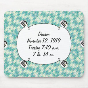 Chalkboard de heer Yellow en green Muismat