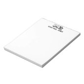 Chalkboard de heer Yellow en Green Zigzag Chevron Notitieblok (Gedraaid)