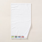 CHALKBOARD DE TRAIN BLANC TOWEL SET (Serviette à main)