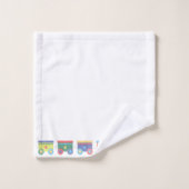 CHALKBOARD DE TRAIN BLANC TOWEL SET (Gant de toilette)