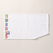 CHALKBOARD DE TRAIN BLANC TOWEL SET (Serviette à main)
