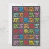 Chalkboard Douille moche Noël Fête Invitation (Dos)