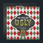 Chalkboard Douille moche Noël Fête Invitation<br><div class="desc">Customisez cette amusante Chalkboard / Retro style Ugly Sweater Christmas Party Invitation à vos spécifications d'événement. Consultez la gamme complète de produits assortis garantis pour faire de votre événement un succès en magasin. Les images utilisées sur cet élément sont autorisées par © Graphics Factory.com</div>