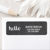 Chalkboard du script Hello | ÉTIQUETTE (En situation)