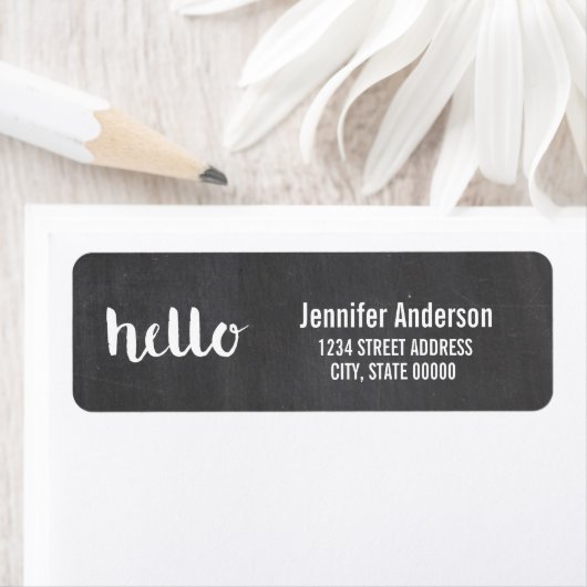Chalkboard du script Hello | ÉTIQUETTE (En situation)
