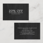 Chalkboard Effet - Bon de réduction (Devant / Derrière)