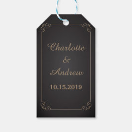 Chalkboard Elegant Lijst Wedding Gift Label Cadeaulabel