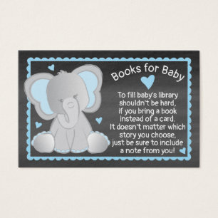 Chalkboard Elephant Baby Boy Shower Apportez un li