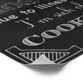 Chalkboard Empreintes de décoration de cuisine, cr (Coin)