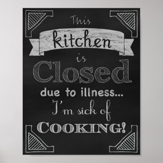 Chalkboard Empreintes de décoration de cuisine, cr (Devant)