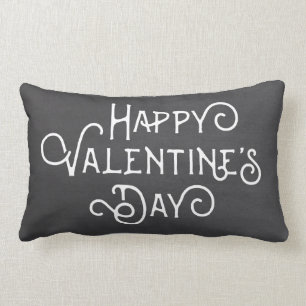 Chalkboard en Polkas Happy Valentijnsdag Pillow Kussen