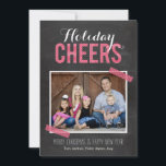Chalkboard encourage les Cartes photos de vacances<br><div class="desc">Célébrez la saison avec cette carte de vacances moderne et élégante de Berry Berry Sweet.</div>